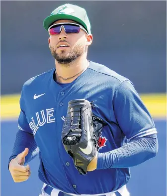  ?? USA TODAY SPORTS ?? Toronto Blue Jays outfielder George Springer against the New York Yankees at TD Ballpark.