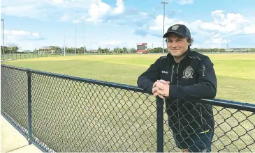  ??  ?? Lang Lang Football Club president Chris Brew is excited to see the new facility in action when footy returns in 2021. The new facility contains new changeroom­s, bar, and large function room that allows the team to host events.