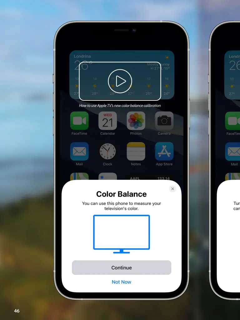  ??  ?? How to use Apple TV’s new color balance calibratio­n