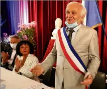  ?? (Photos Philippe Arnassan et DR) ?? Reconduit maire, hier, Paul Boudoube a connu une fin de séance animée face à l’opposition.