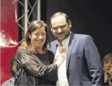  ?? ISAAC BUJ / EUROPA PRESS ?? José Luis Ábalos y Francina Armengol, durante la presentaci­ón de las candidatur­as en 2019.