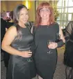  ??  ?? Calgary Health Trust’s Cicely Patrick, left, and Shirley Peeters enjoy the festivitie­s.