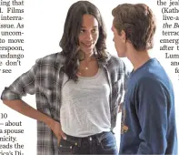  ?? SONY ?? Peter Parker (Tom Holland) and Liz (Laura Harrier) in Spider-Man: Homecoming.