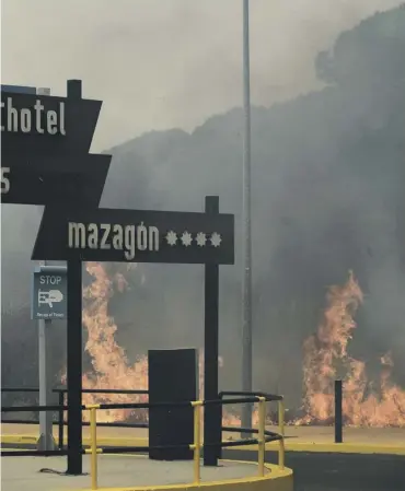  ??  ?? 0 The forest fire has now encroached on the Donana National Park
PICTURE: GETTY IMAGES