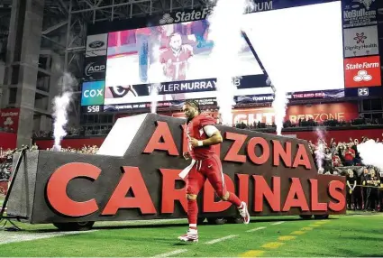  ?? Christian Petersen / Getty Images ?? Cardinals quarterbac­k Kyler Murray told teammates after a 5-10-1 rookie season that he wouldn’t tolerate losing.