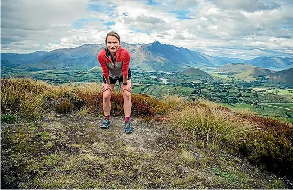  ??  ?? Brooke Thomas, a Queenstown-based nurse and former competitiv­e rower, ran the Te Araroa trail to raise money for Heart Kids.