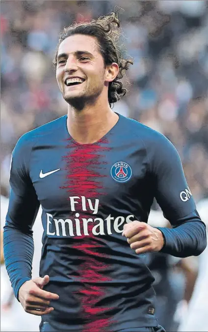  ?? FOTO: EFE ?? Adrien Rabiot ya ha dejado clara su intención, a través de su madre, de que no desea renovar con el PSG