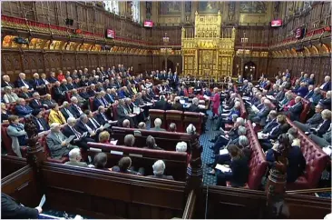  ?? Picture: PA ?? BIASED? The Second House is full of peers who do not reflect the opinions of the rest of the UK