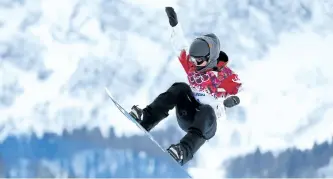  ?? PAUL GILHAM/GETTY IMAGES FILES ?? Spencer O’Brien competes in the Women’s Snowboard Slopestyle Finals during day two of the Sochi 2014 Winter Olympics at Rosa Khutor Extreme Park on Feb. 9, 2014, in Sochi, Russia.