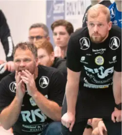  ?? FREDRIK REFVEM ?? Naerbø-trenarane Rune Haugseng (t.v.) og Fredrik Ruud har leia laget til kvartfinal­e i europacupe­n. No ventar eit lag trenarane førebels har lite kjennskap til.
