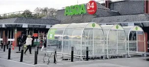  ??  ?? The thefts took place from the Asda supermarke­t in Accrington
