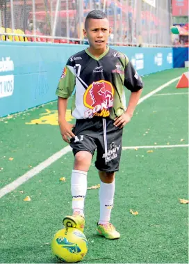  ?? FOTO ?? Juan José Jiménez no pudo marcar ayer en el empate de Anorí 00 con Barrio La Laguna de Cúcuta.