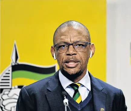  ?? /LUCKY MORAJANE/GALLO IMAGES ?? ANC spokespers­on Pule Mabe has been cleared of any wrongdoing by the party’s grievance panel in a case of sexual harassment brought by a colleague.