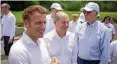  ?? DPA ?? Demonstrie­ren Einigkeit (v.l.): Emmanuel Macron, Olaf Scholz und Joe Biden.