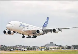  ?? LEWIS SMITH PHOTOGRAPH­Y/FLICKR ?? An Airbus plane