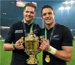  ??  ?? Superstars Richie McCaw, left, and Dan Carter were among several All Blacks chosen both by fans and BBC correspond­ents.
