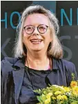  ?? Foto: Thorsten Jordan ?? Gewinnerin des Ellinor Holland Kunst preises 2018: Gabriele Lockstaedt.