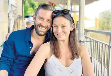  ?? COURTESY ?? Nikki Fried and her fiancé, Jake Bergmann, have come under fire for their connection­s to the cannabis industry.