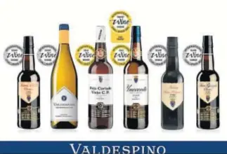  ??  ?? Vinos Valdespino galardonad­os en la IWC 2021.