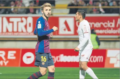 ?? FOTO: PEP MORATA ?? Sergi Samper (24 años) tan solo ha podido jugar 33 minutos en Copa del Rey esta temporada con la camiseta del Barça