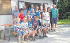  ?? FOTO: VEREIN ?? Die Familiengr­uppe Wangen während ihres alljährlic­hen Wanderwoch­enendes