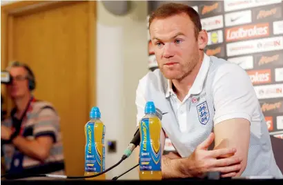  ?? Reuters ?? England’s Wayne Rooney during the press conference at St. George’s Park. —