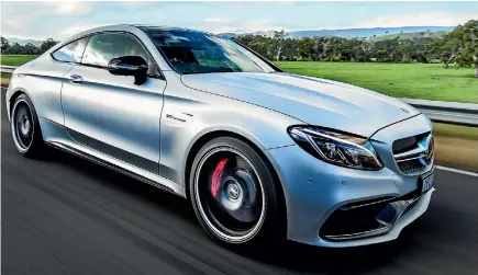  ??  ?? The C 63 S looks understate­d, but the coupe version isn’t nearly as shy about its performanc­e potential.