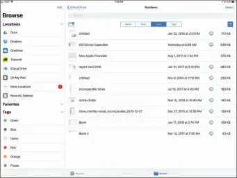  ??  ?? The iOS 11 Files app is a file browser for iCloud Drive and other cloud services