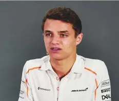  ?? Virendra Saklani/Gulf News ?? Lando Norris says that one of the biggest things has been working with Fernando Alonso in Daytona.