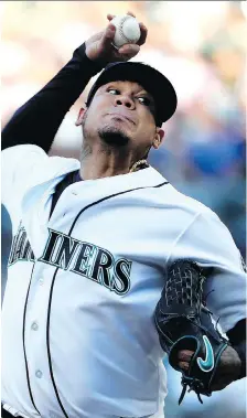  ?? ABBIE PARR/GETTY IMAGES ?? Mariners pitcher Felix Hernandez was bumped to the bullpen from the starting rotation last week. The 32-year-old star pitcher is in his 14th season and in the sixth year of a seven-year contract.