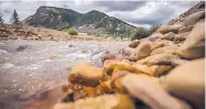  ?? ROBERTO E. ROSALES/JOURNAL ?? The contaminat­ed Cement Creek in Silverton, Colorado, in 2015, joins the Animas River, which eventually flows into New Mexico.