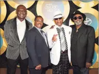  ?? Omar Vega / Associated Press ?? George Brown, Ronald Bell, Dennis Thomas and Robert 'Kool' Bell of Kool and the Gang arrive during the 2014 Soul Train Awards in Las Vegas, Nev. on Nov. 7, 2014.