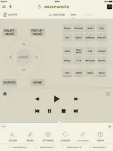  ??  ?? Mit der Marantz App und HDCP 2.2 wird der Player bis in die Menü-ebene angesteuer­t