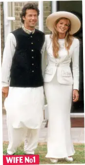  ??  ?? 1 5: Imran and Jemima Goldsmith WIFE NO1