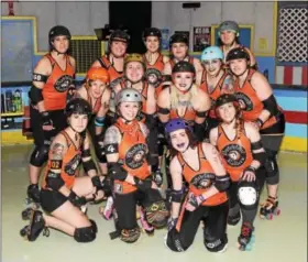  ??  ?? Team photo of the Dutchland Derby Rollers of Lancaster.