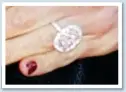  ??  ?? David gave Victoria this extravagan­t £700,000 pink-champagne diamond halo ring to celebrate her 30th birthday in 2004.