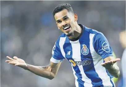  ?? Picture: Getty Images ?? PRICELESS LEAD. Porto’s Galeno celebrates after scoring a goal during the first leg of their Champions League last-16 clash against Arsenal at the Estadio do Dragao on Wednesday night.