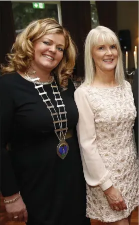  ??  ?? Dianna Sheridan, President of Wicklow Chamber, Lucia Redmond, Deputy