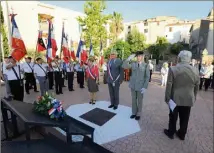  ?? (Photo Frank Muller) ?? Hier, à La Garde à l’occasion de la Journée nationale d’hommage aux harkis et aux autres membres des formations supplétive­s.