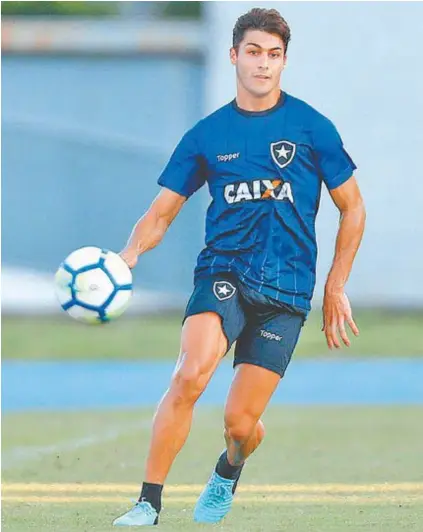  ?? VITOR SILVA/SSPRESS/BOTAFOGO ?? Marcinho contou que o primeiro gol como profission­al rendeu muitas brincadeir­as dos companheir­os