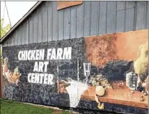  ??  ?? The former San Angelo poultry-processing plant that became the Chicken Farm Art Center hosts 23 artists working out of 20 studios.