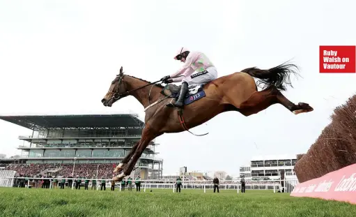  ??  ?? Ruby Walsh on Vautour