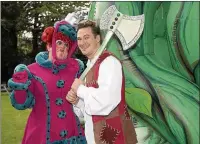  ??  ?? n BLUE CHRISTMAS: Lee Ryan, as Jack, pictured with Dame Trot (Neil Bromley)