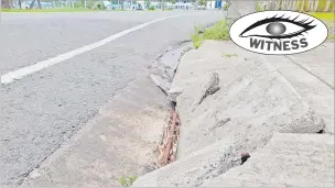  ?? Picture: JONACANI LALAKOBAU ?? This footpath along the Queen Elizabeth Drive in Nasese, Suva has been in this state for some time and needs to be fixed.