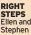  ?? Ellen and Stephen ?? RIGHT STEPS