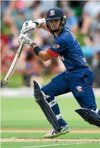  ?? ANDREW CORNAGA/PHOTOSPORT ?? Auckland’s Mark Chapman is bashing down the Black Caps selection door as he tops the Ford Trophy run charts following a prolific T20 Super Smash.