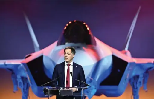  ?? Jasper Jacobs/belga ?? Alexander De Croo bij een bezoek aan gevechtsvl­iegtuigbou­wer Lockheed Martin in Texas, december vorig jaar.