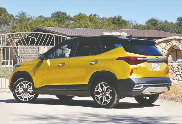  ?? — PHOTOS: DEREK MCNAUGHTON/DRIVING ?? The 2021 Kia Seltos is an AWD subcompact utility that does so much so well and has an attractive price point.