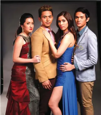  ?? Joyce Ching, Enzo Pineda, Lauren Young and Ruru Madrid star in GMA 7’s newest Sunday afternoon series ‘Dormitoryo.’ ??