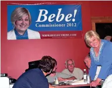  ?? (Messenger photo/Mike O’Neal) ?? The outcome of the Nov. 8, 2016, election was close but different from that of 2012 when Bebe Heiskell defeated Dr. Paul Shaw in the GOP primary before running unopposed in the general election.